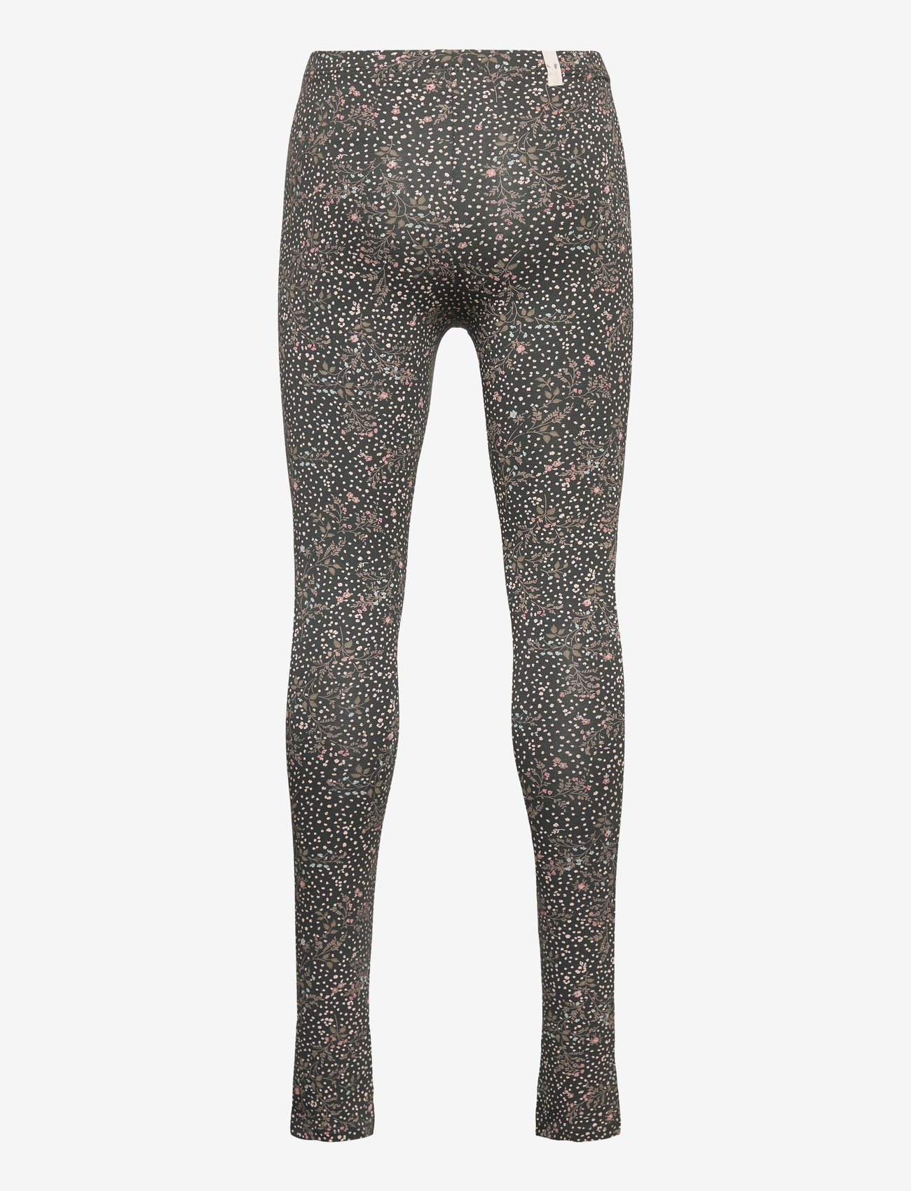 Wheat - Jersey Leggings Jules - black coal small flowers - 1