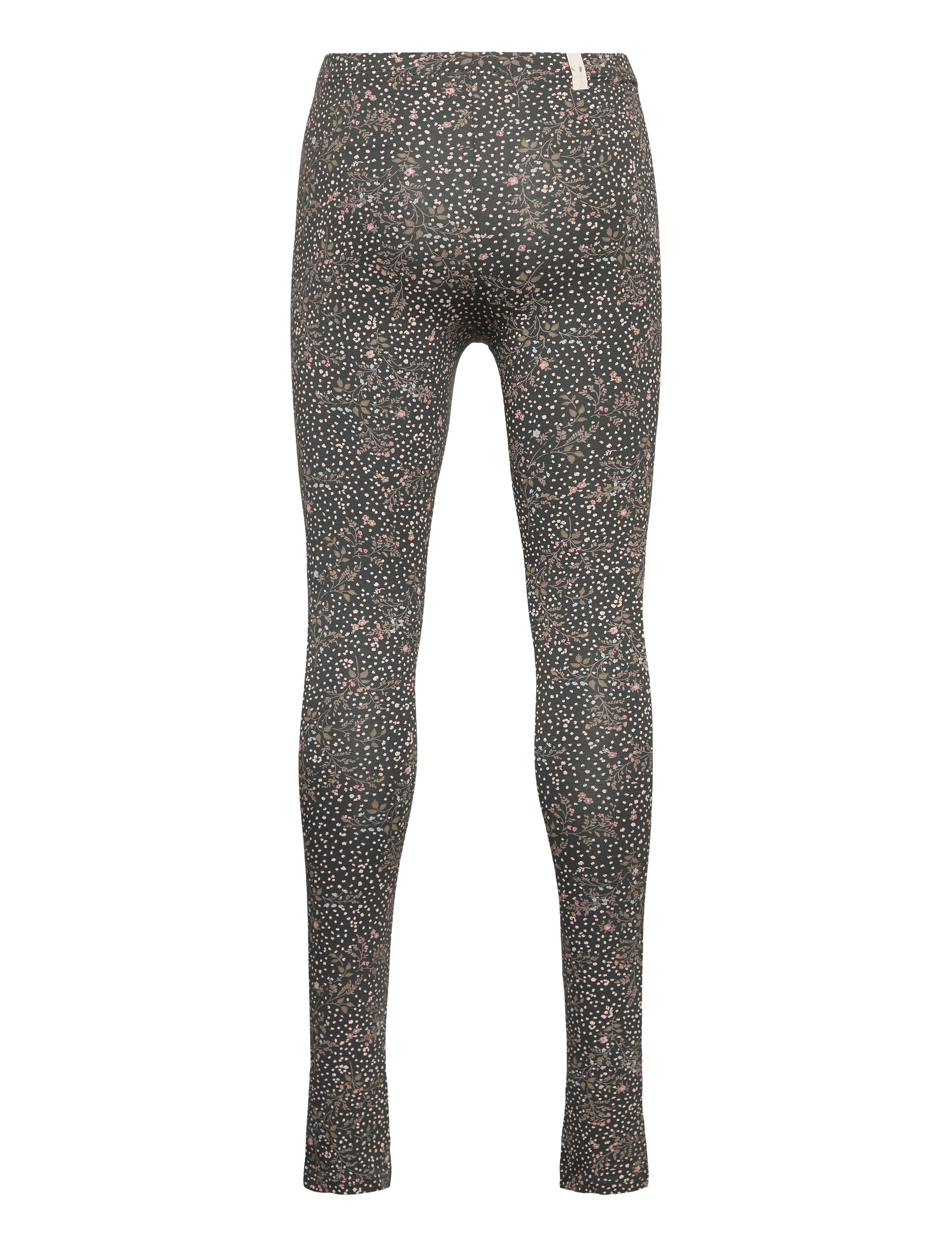 Wheat - Jersey Leggings Jules - black coal small flowers - 1