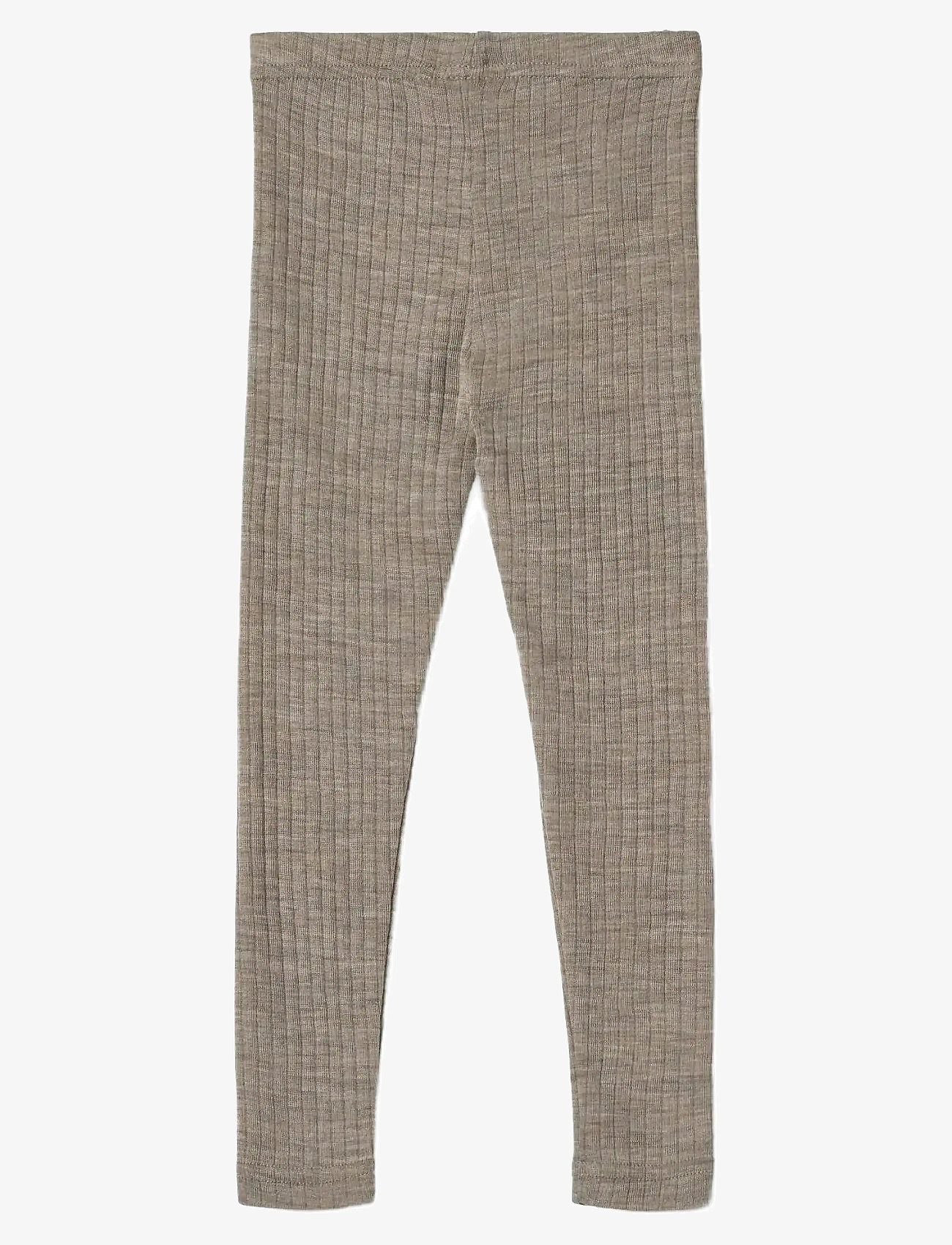 Wheat - Wool Silk Leggings Agi - efterårstøj - khaki melange - 1