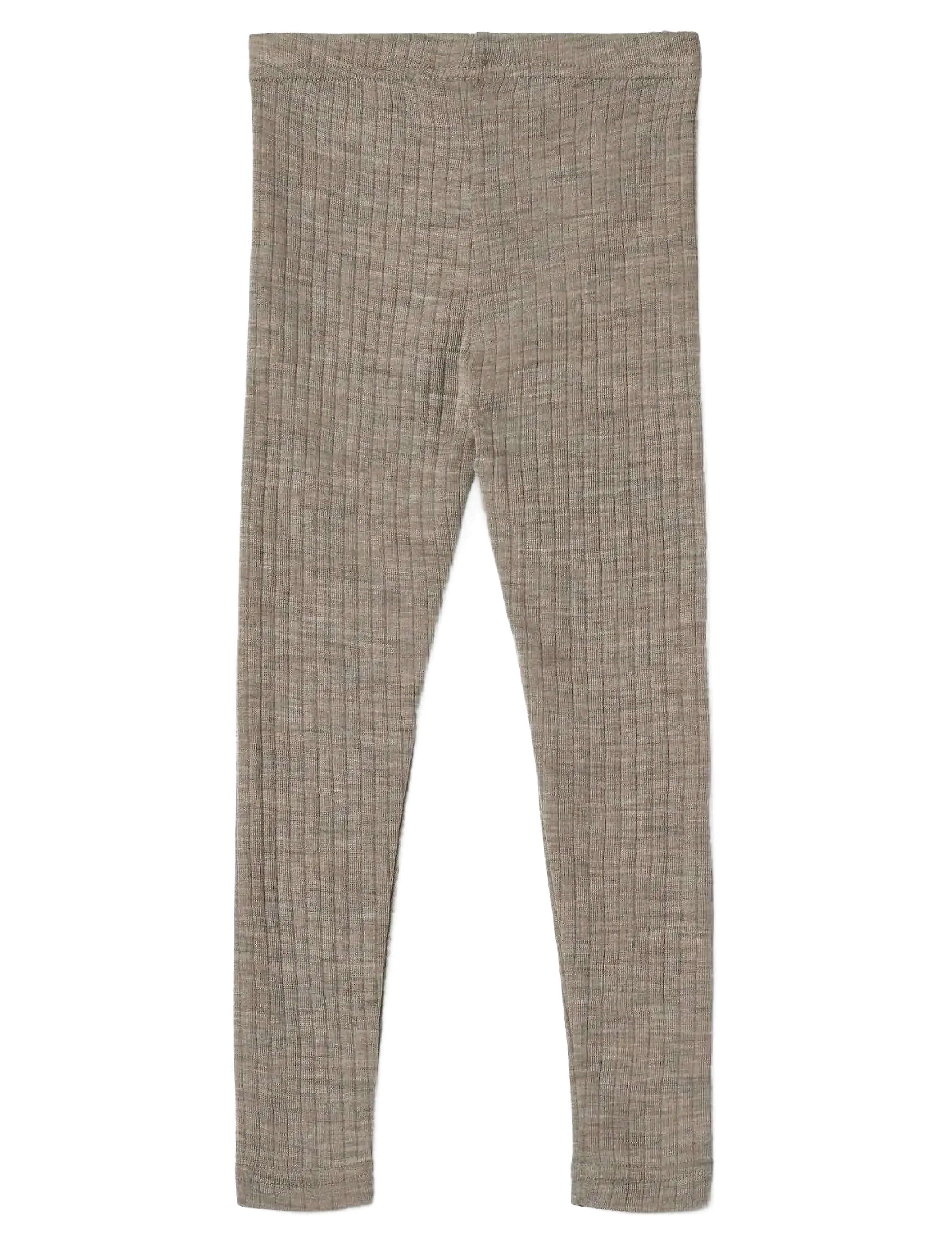 Wheat - Wool Silk Leggings Agi - khaki melange - 1