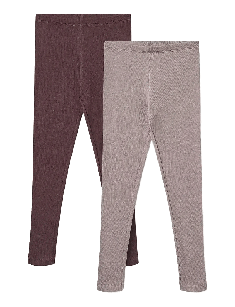 Wheat - 2 Rib Leggings Maddy - leggings - purple fudge - 0