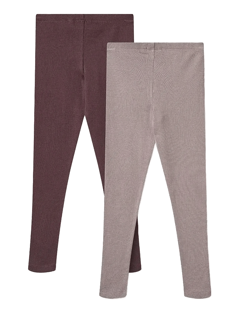 Wheat - 2 Rib Leggings Maddy - leggings - purple fudge - 1