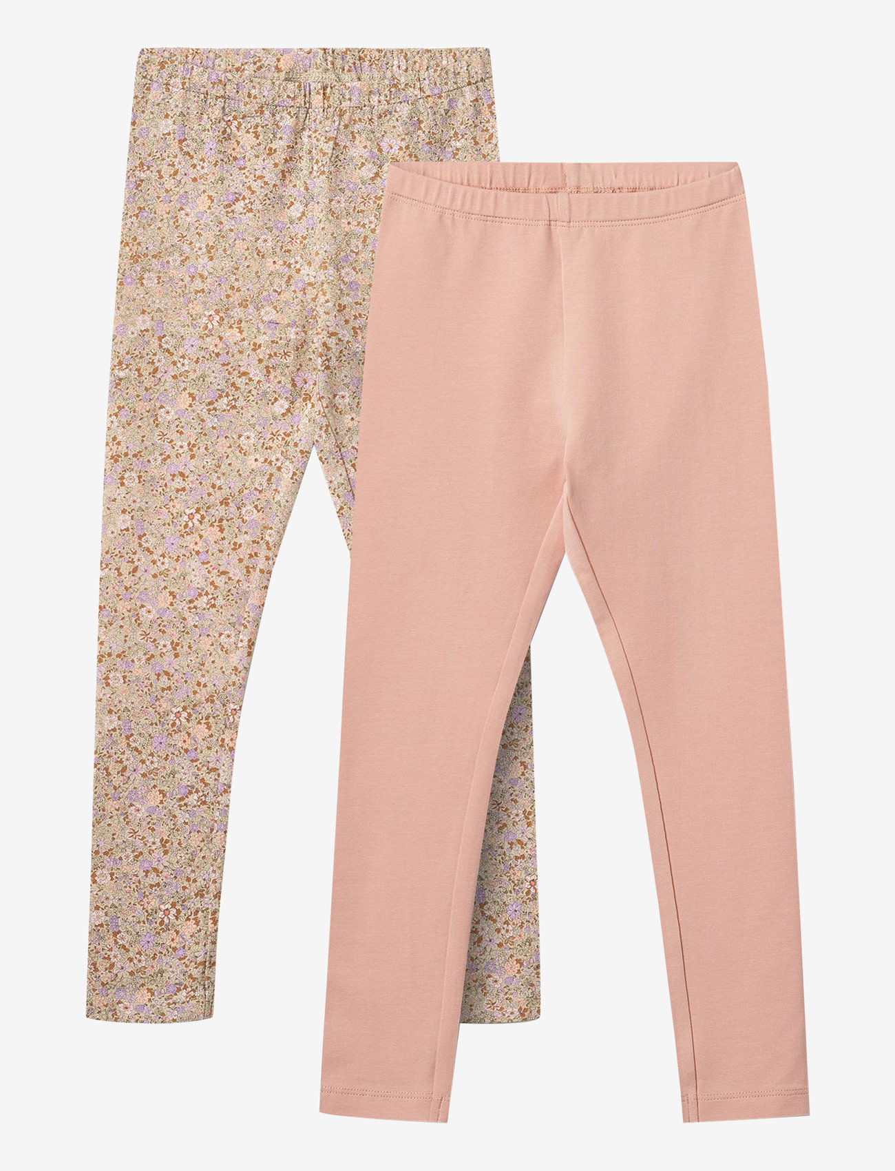 Wheat - 2 Leggings Jules - herbstliche kleidung - lilac flower meadow - 0