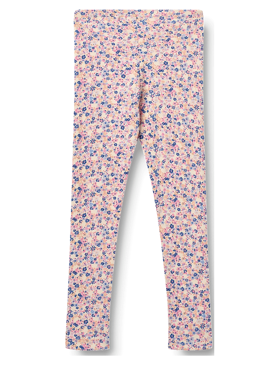 Wheat - 2 Leggings Jules - leginsy - pink blue flowers - 4