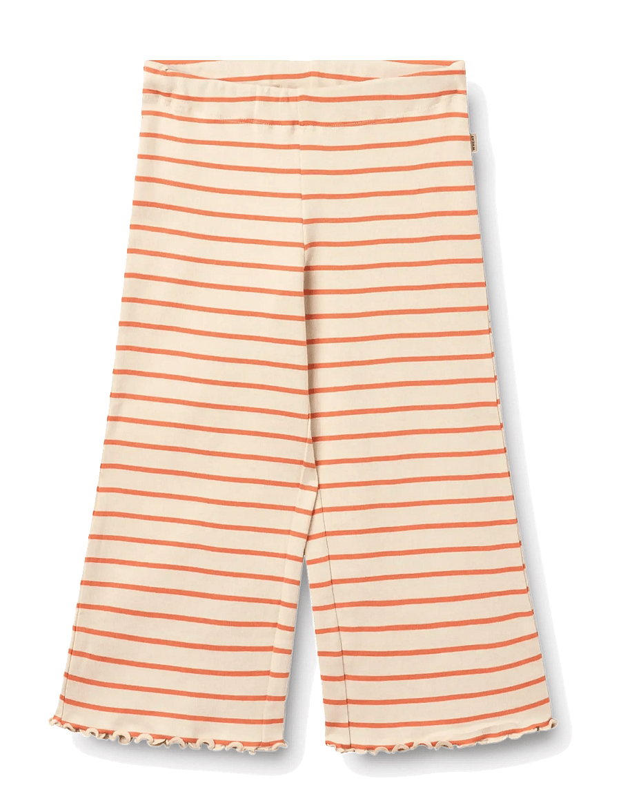 Wheat - Jersey Pants Ela - byxor - orange stripe - 0