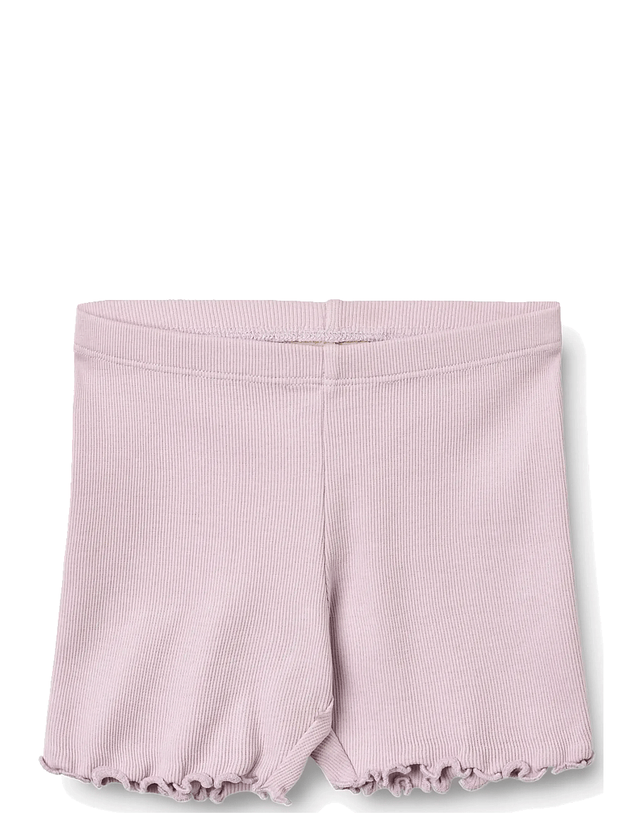 Wheat - Rib Shorts Sine - casual shorts - lavender - 0