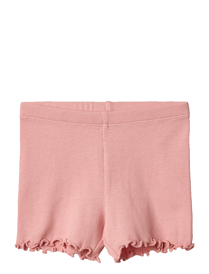 Wheat - Rib Shorts Sine - casual shorts - rose - 0