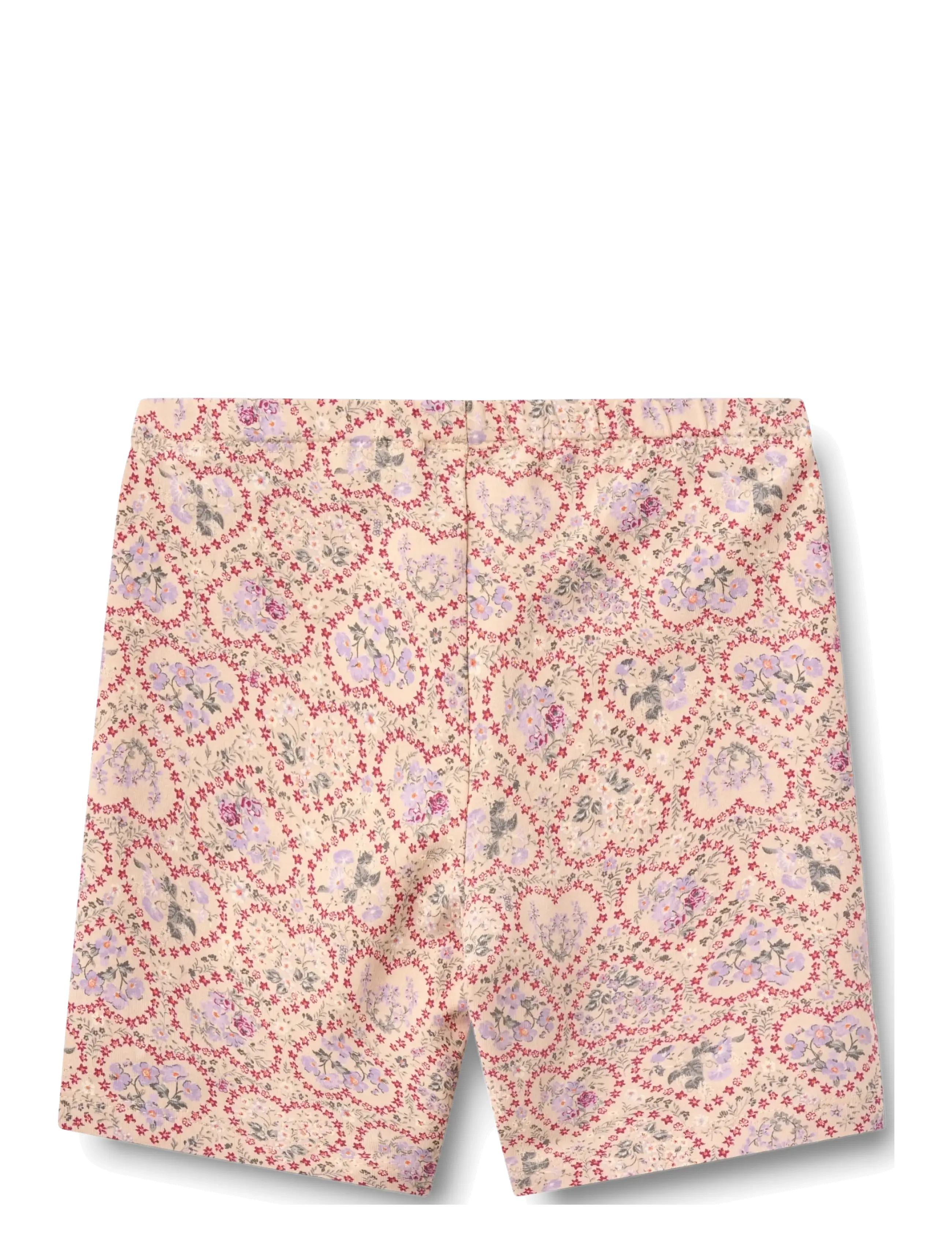 Wheat - bike shorts Anne - cycling shorts - magenta heart flowers - 1