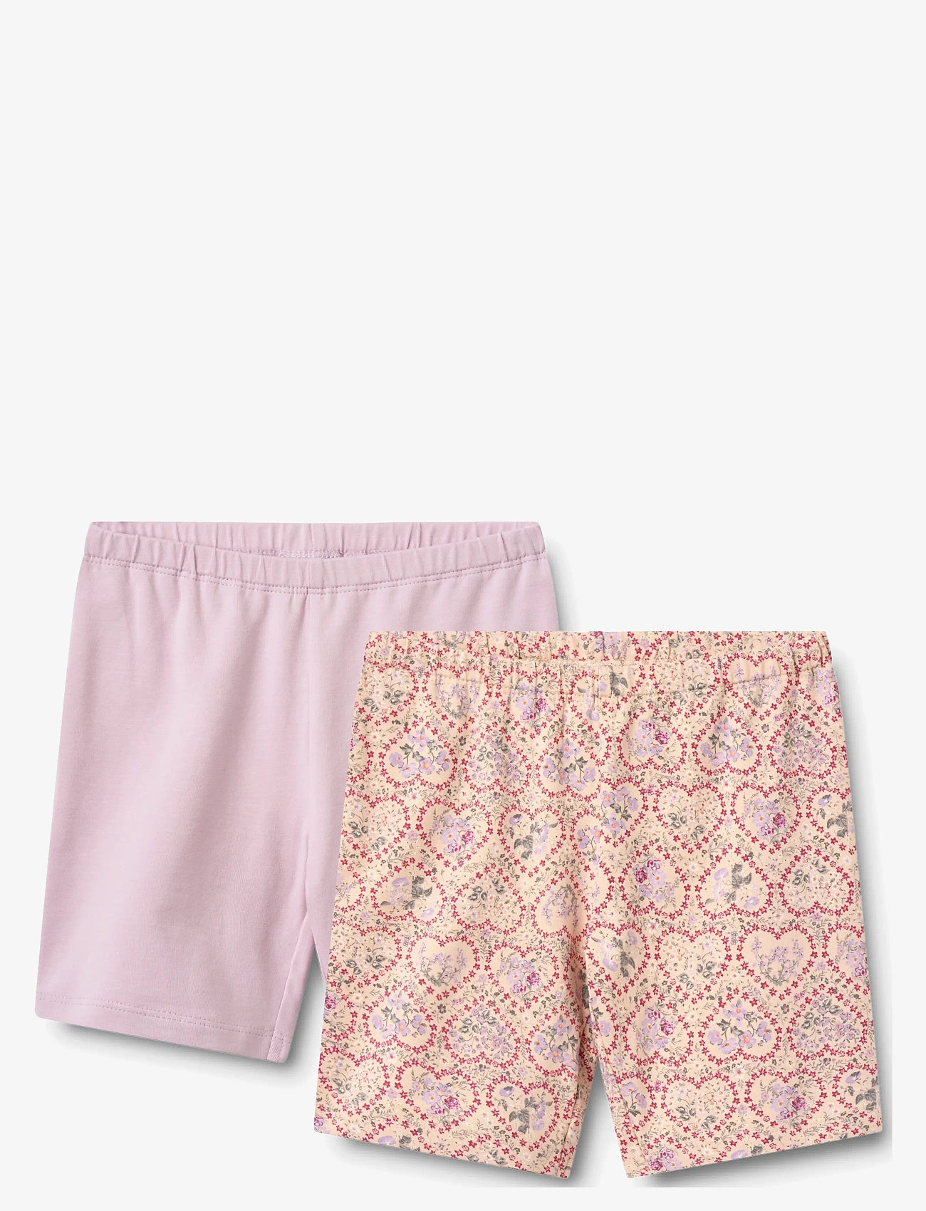 Wheat - 2 bike shorts Anne - cykelshorts - magenta heart flowers - 0