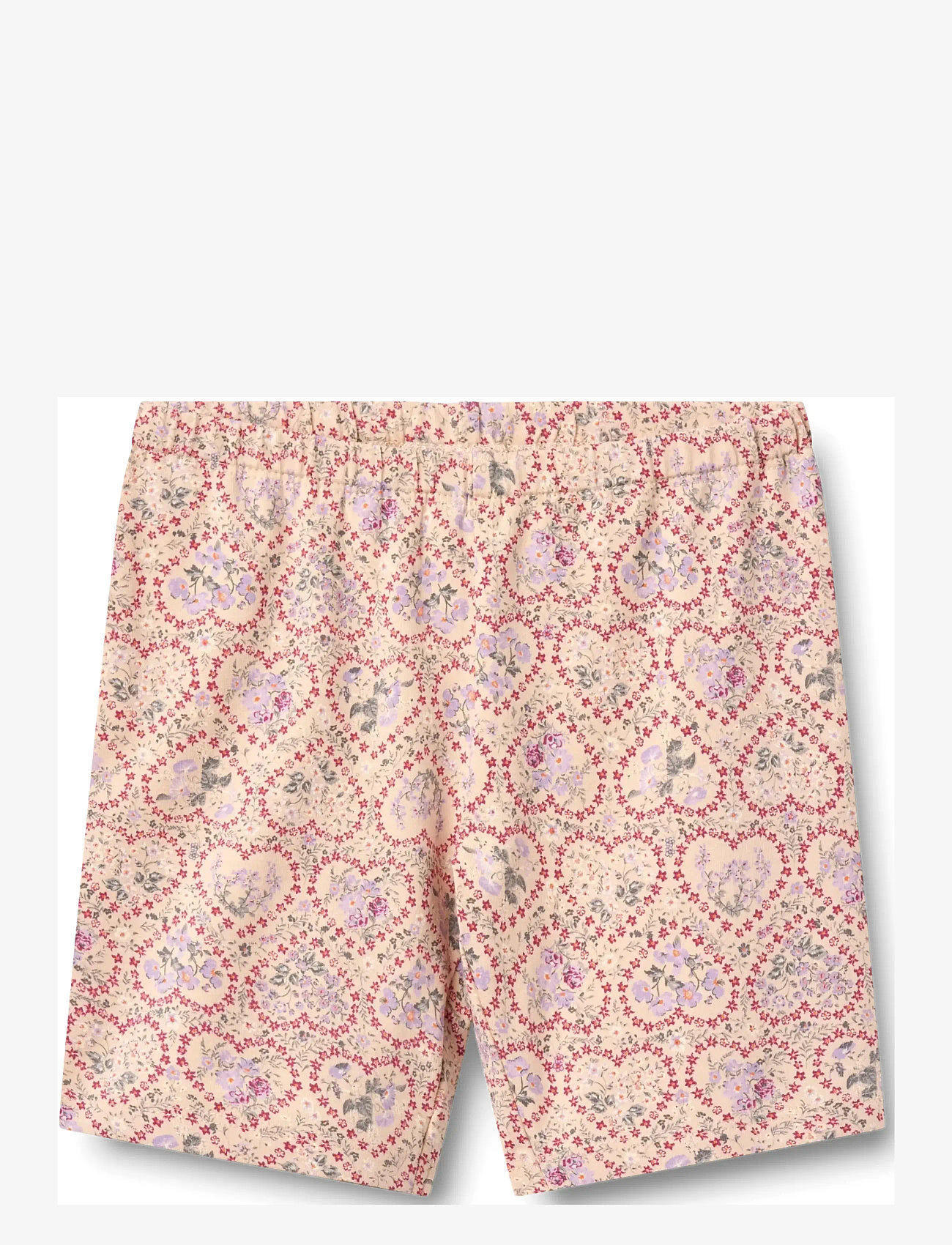 Wheat - 2 bike shorts Anne - cykelshorts - magenta heart flowers - 1