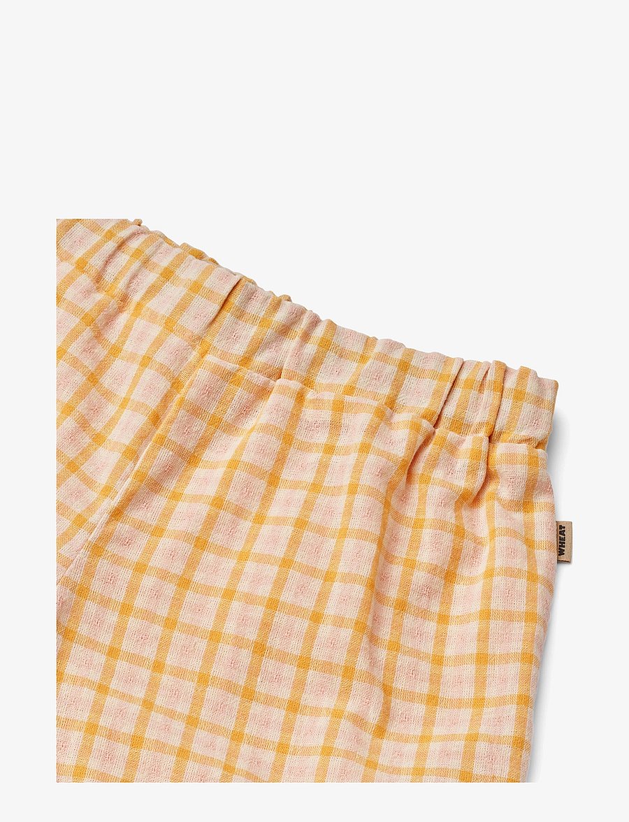 Wheat - Shorts Camille - lühikesed vabaajapüksid - yellow check - 3