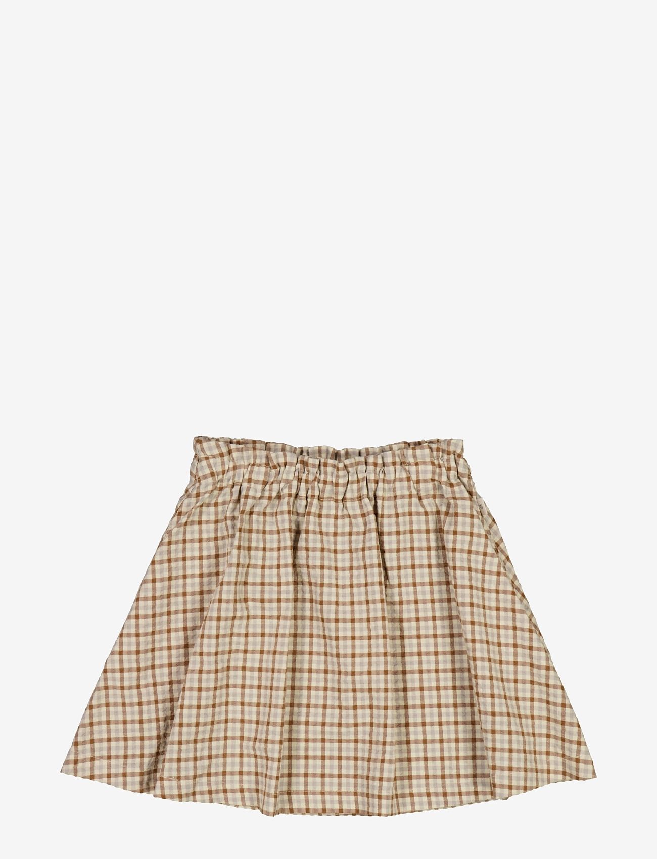 Wheat - Skirt Alisa - korte nederdele - golden dove check - 0