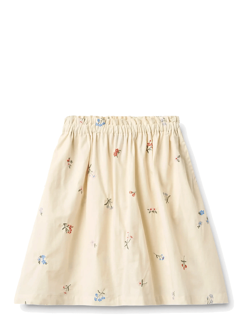 Wheat - Skirt Nora - miniseelikud - ivory embroidery flowers - 0