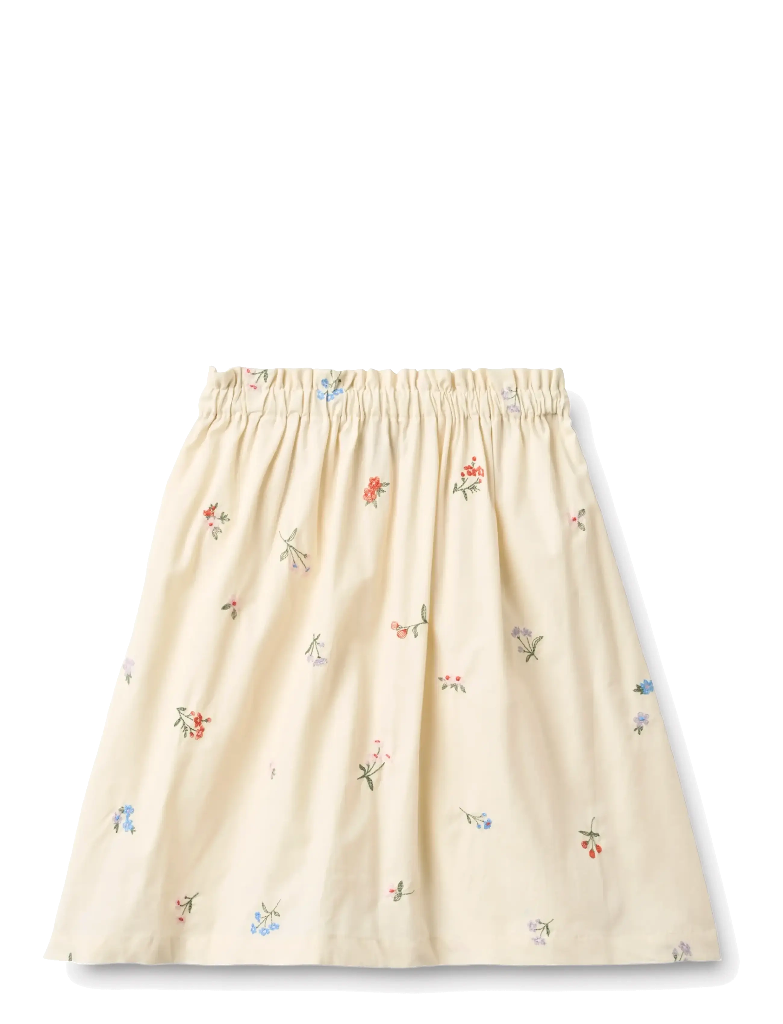 Wheat - Skirt Nora - kurze röcke - ivory embroidery flowers - 1