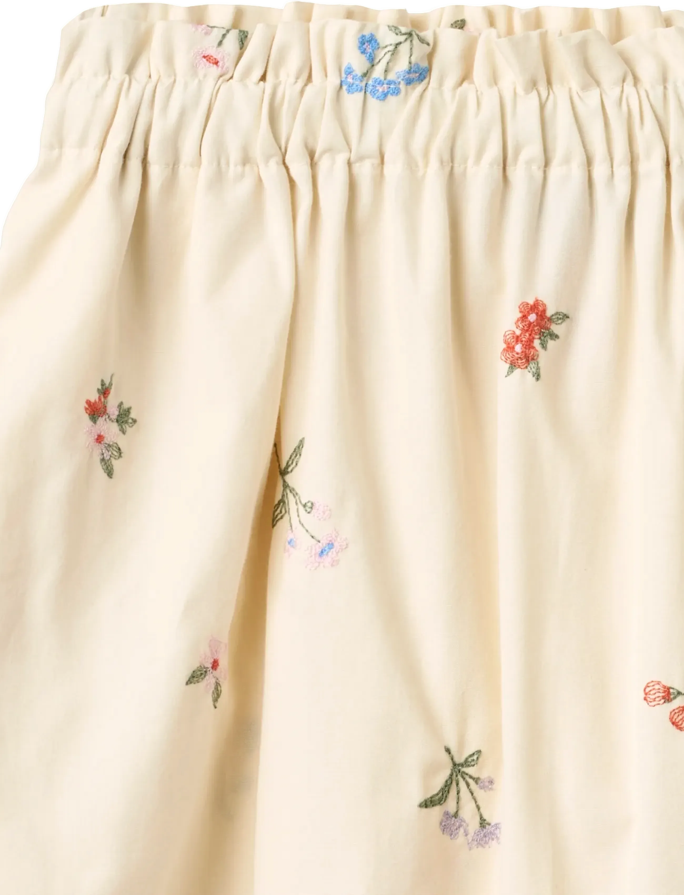 Wheat - Skirt Nora - kurze röcke - ivory embroidery flowers - 2
