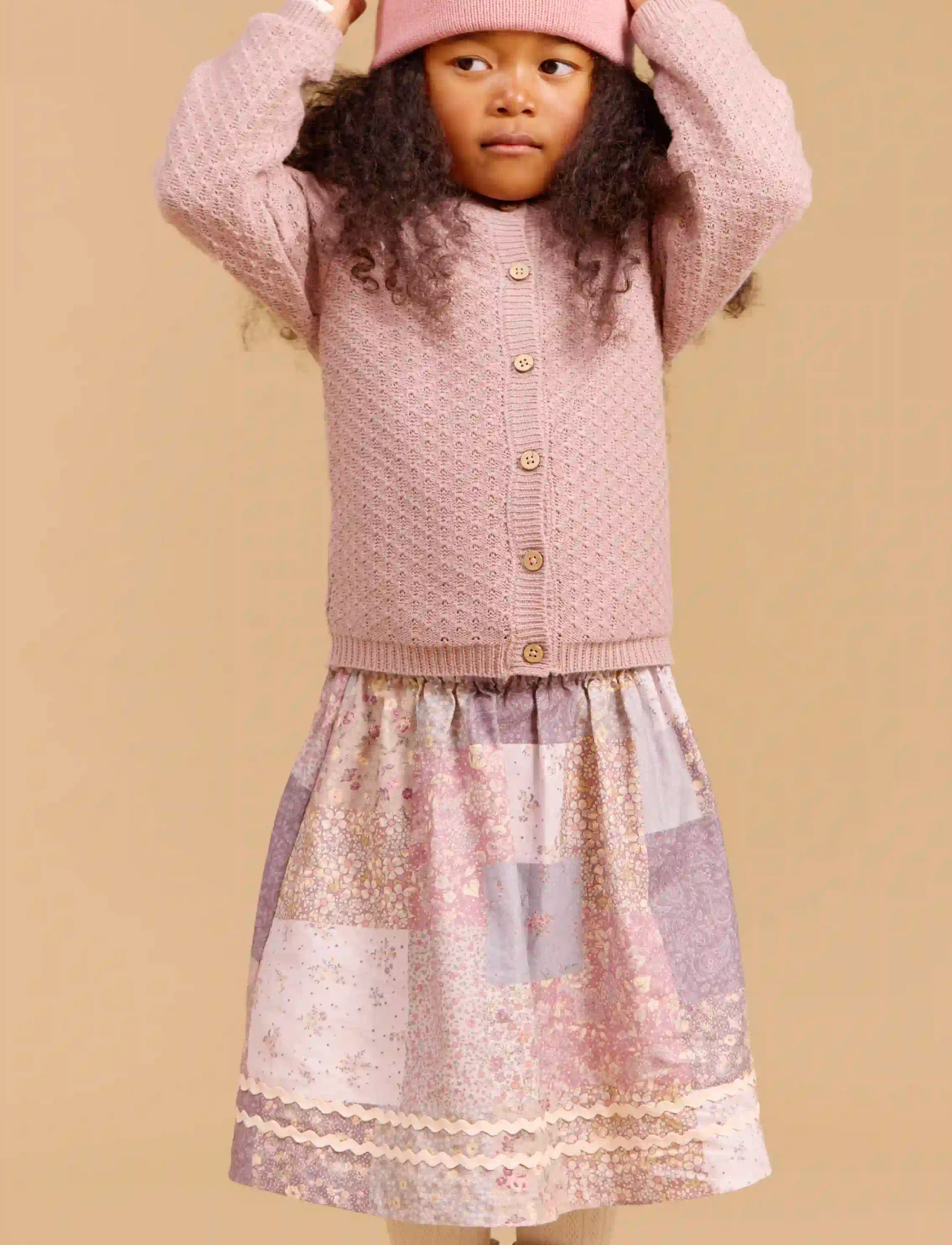 Wheat Skirt Nya - Skirts - PATCHWORK FLOWERS / multi
