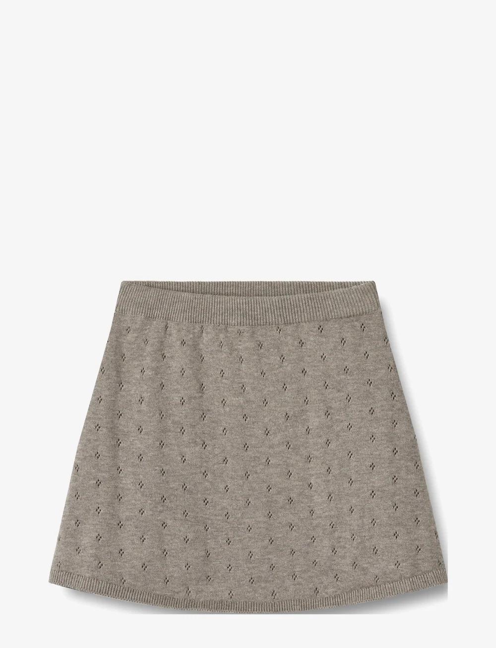 Wheat - Knit Skirt Marta - kurze röcke - warm grey melange - 0