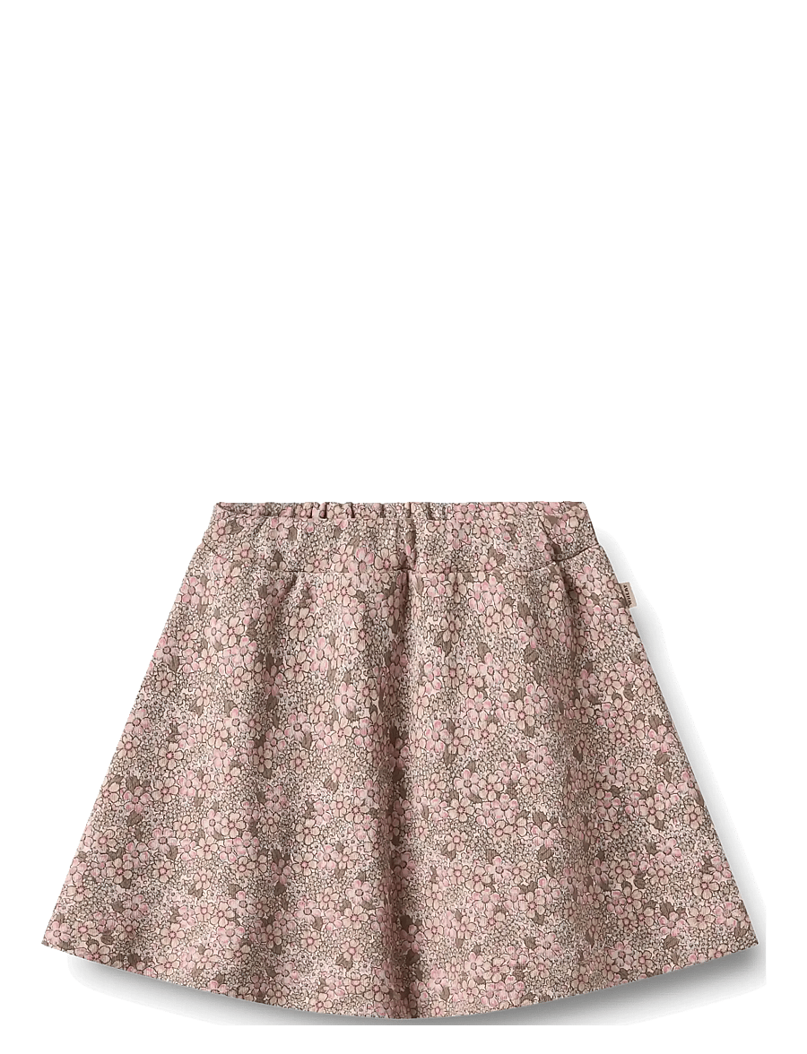 Wheat - Sweat skirt Manuella - rose brown flowers - 0