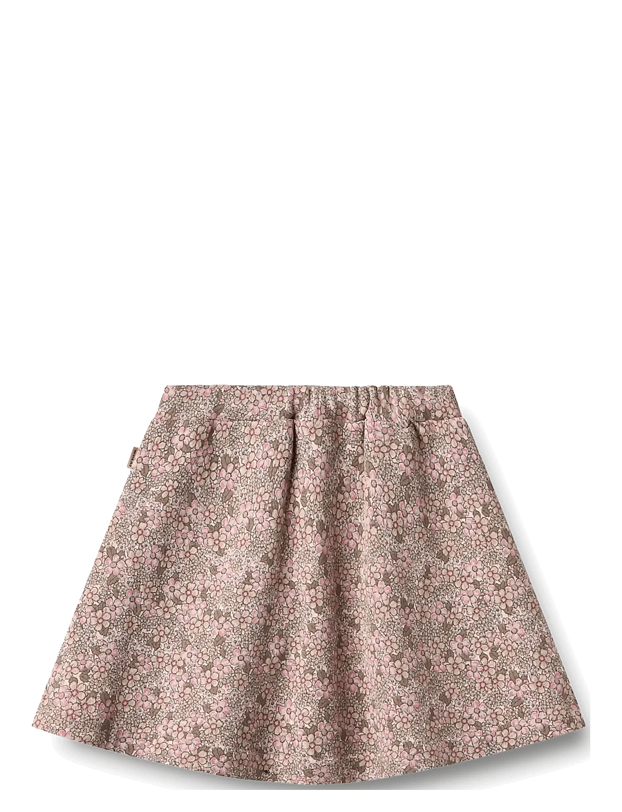 Wheat - Sweat skirt Manuella - rose brown flowers - 1