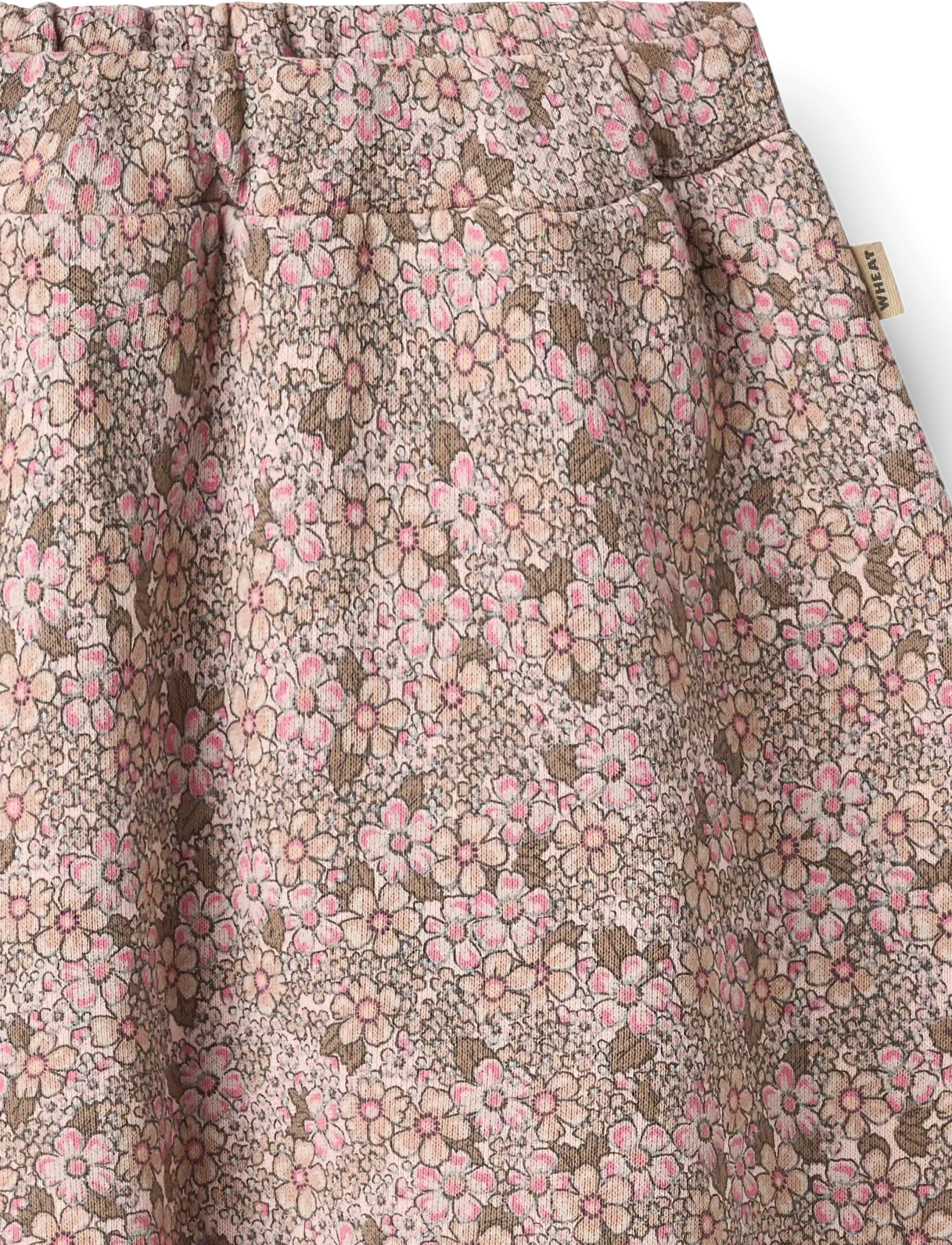 Wheat - Sweat skirt Manuella - rose brown flowers - 2