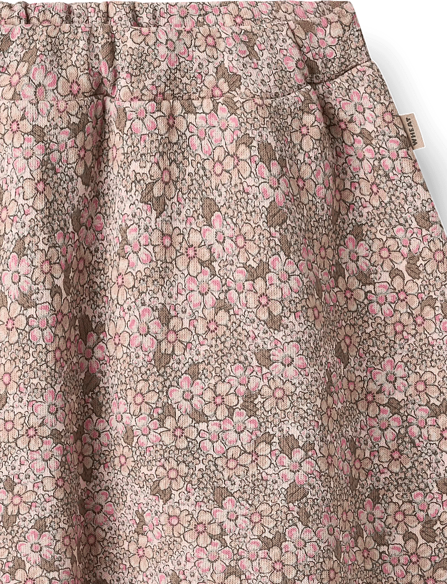 Wheat - Sweat skirt Manuella - rose brown flowers - 2