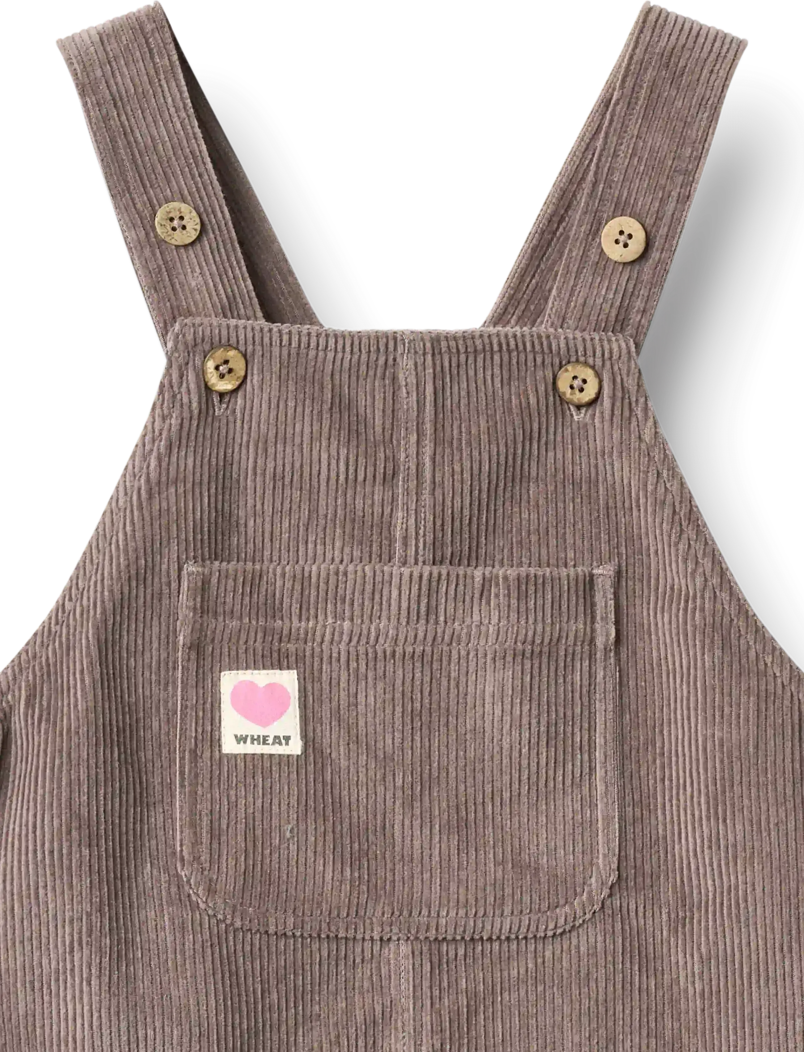 Wheat - Pinafore Caroline - hängselklänningar - plum truffle - 4