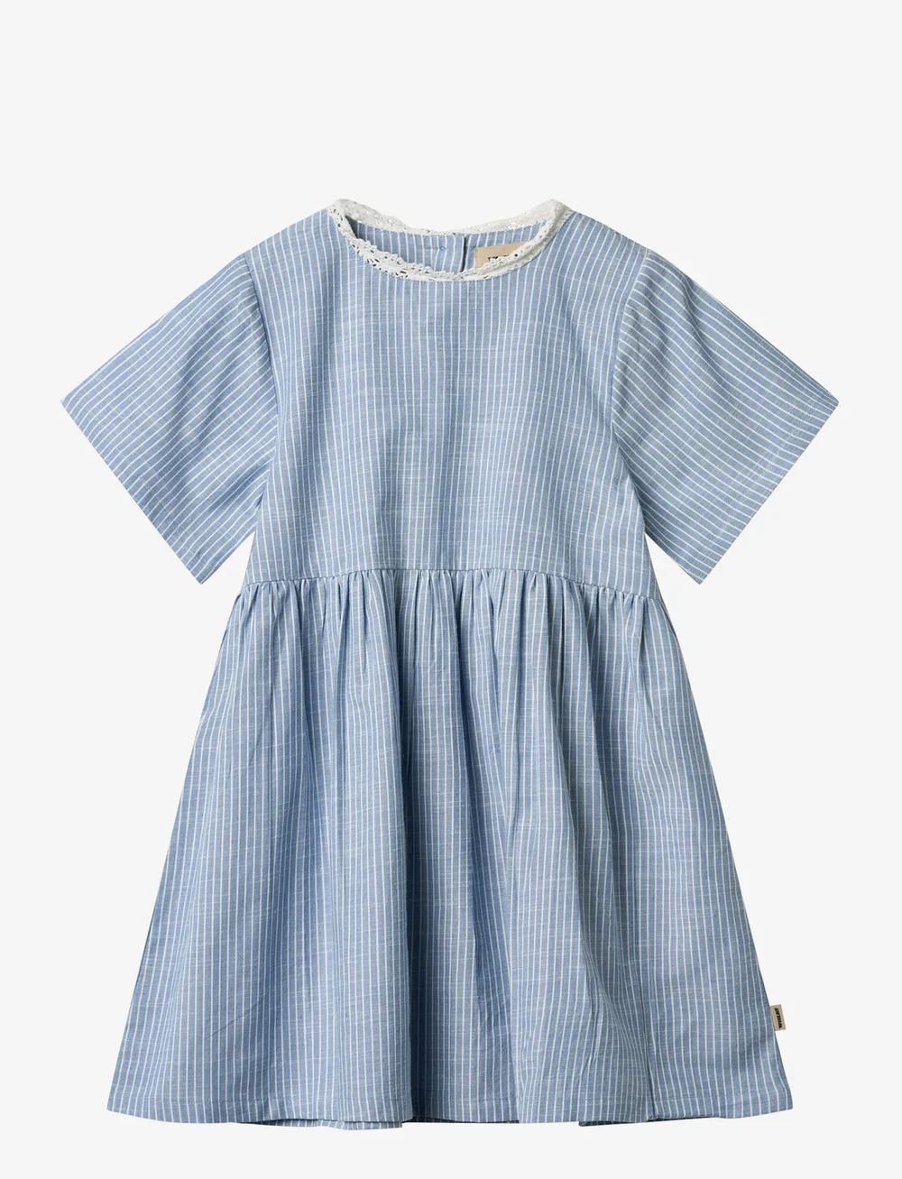 Wheat - Dress S/S Elma - kurzärmelige freizeitkleider - blue stripe - 1