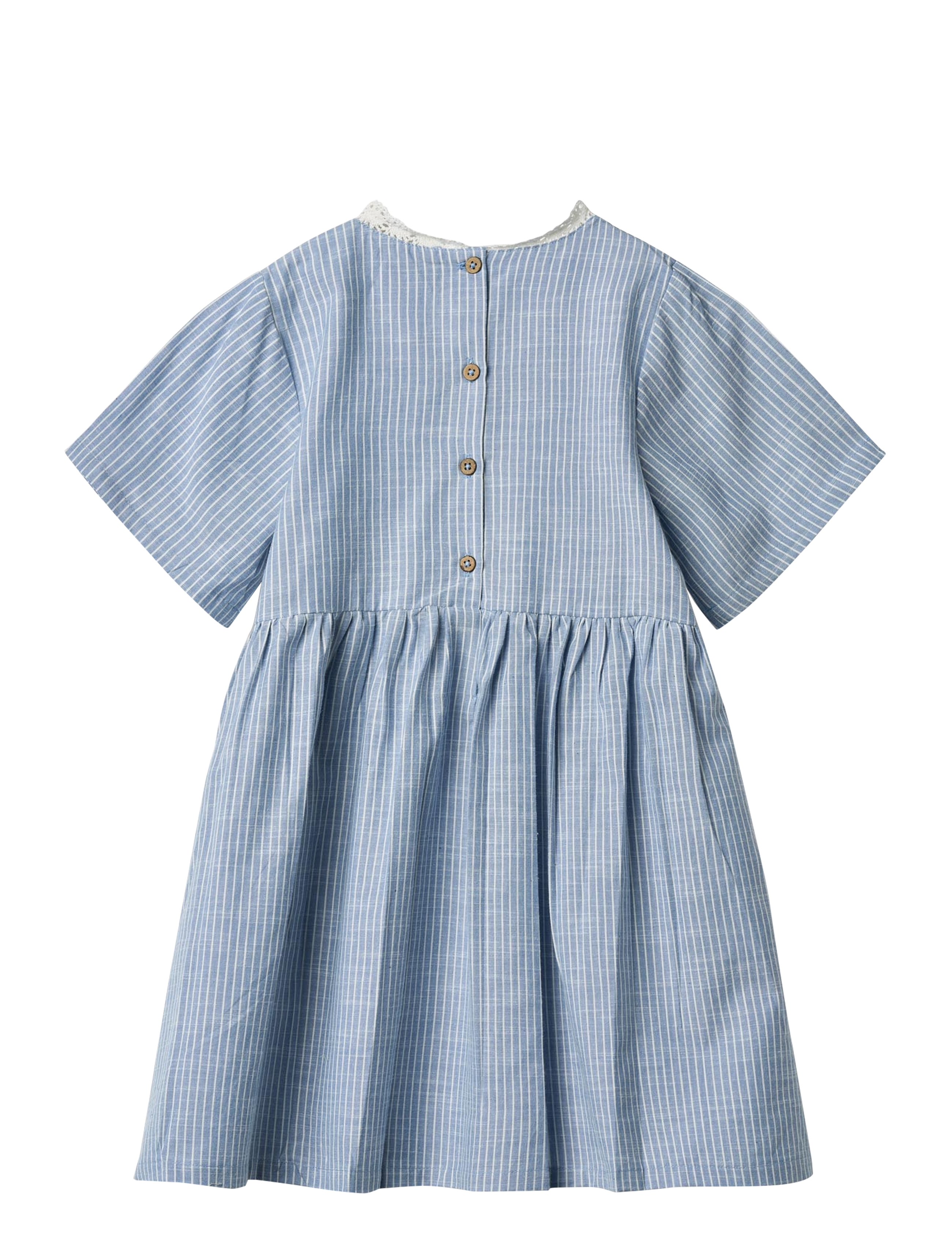 Wheat - Dress S/S Elma - blue stripe - 2