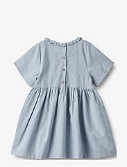 Wheat - Dress S/S Elma - short-sleeved casual dresses - blue waves - 2