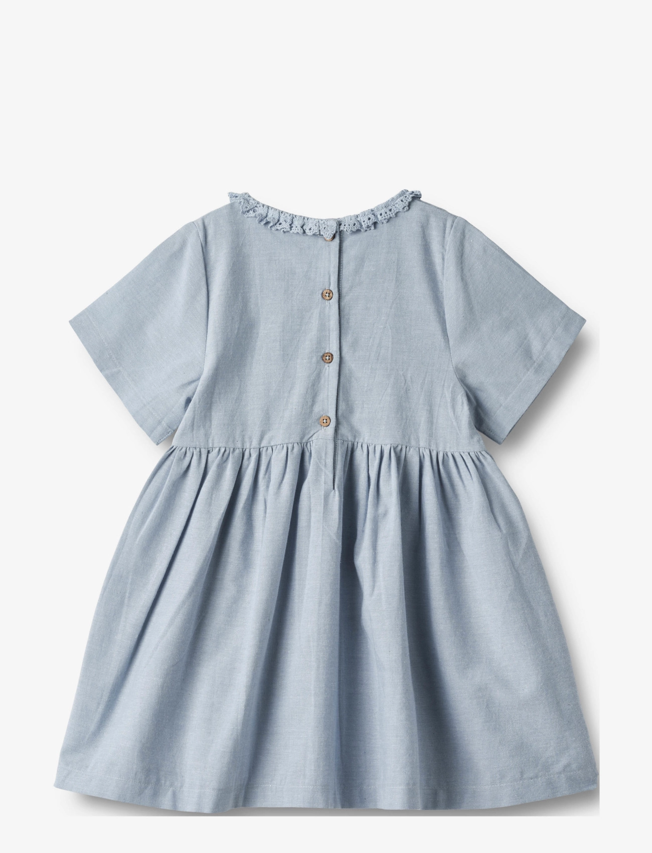 Wheat - Dress S/S Elma - blue waves - 1