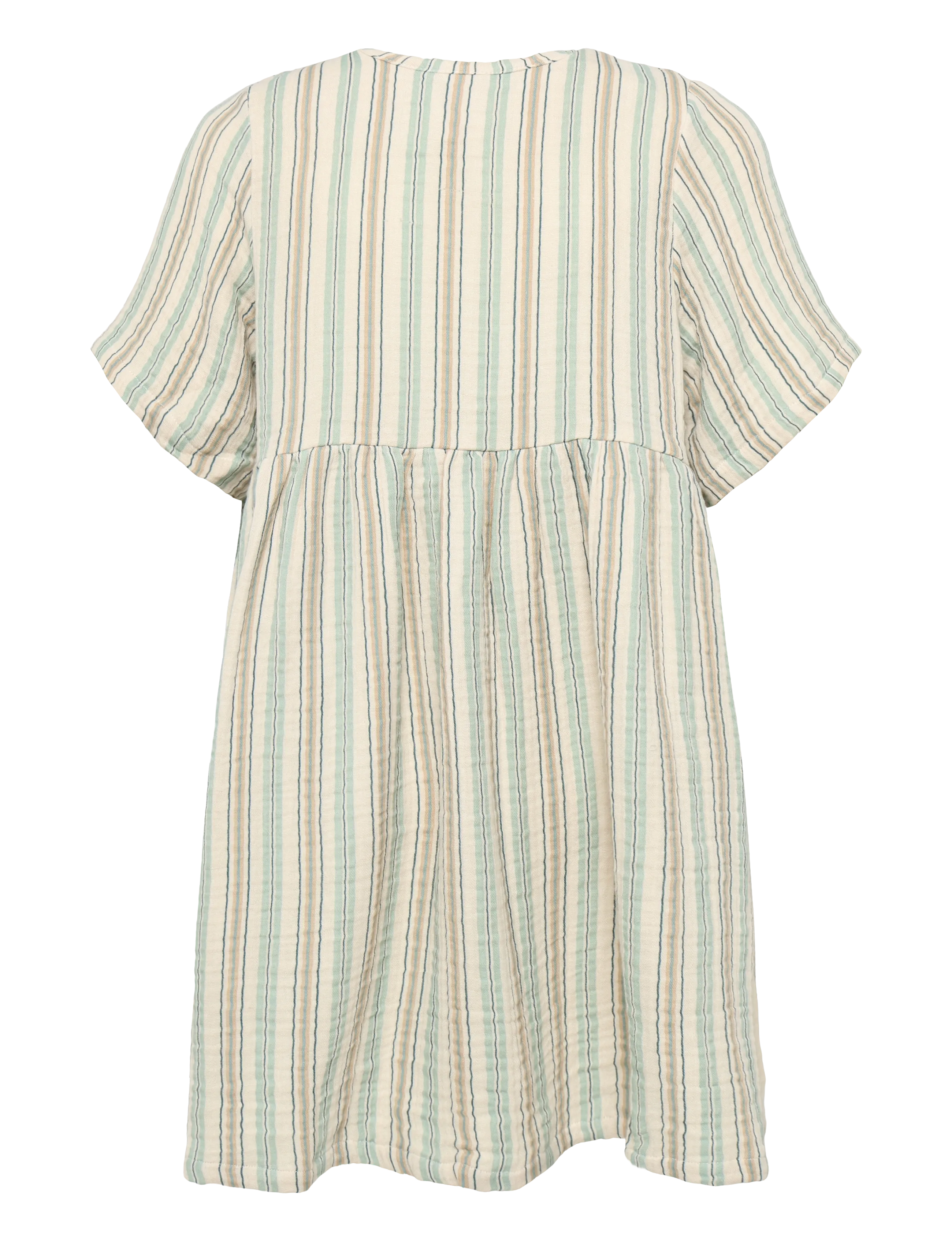 Wheat - Dress S/S Elodie - kortärmade vardagsklänningar - summer stripe - 1