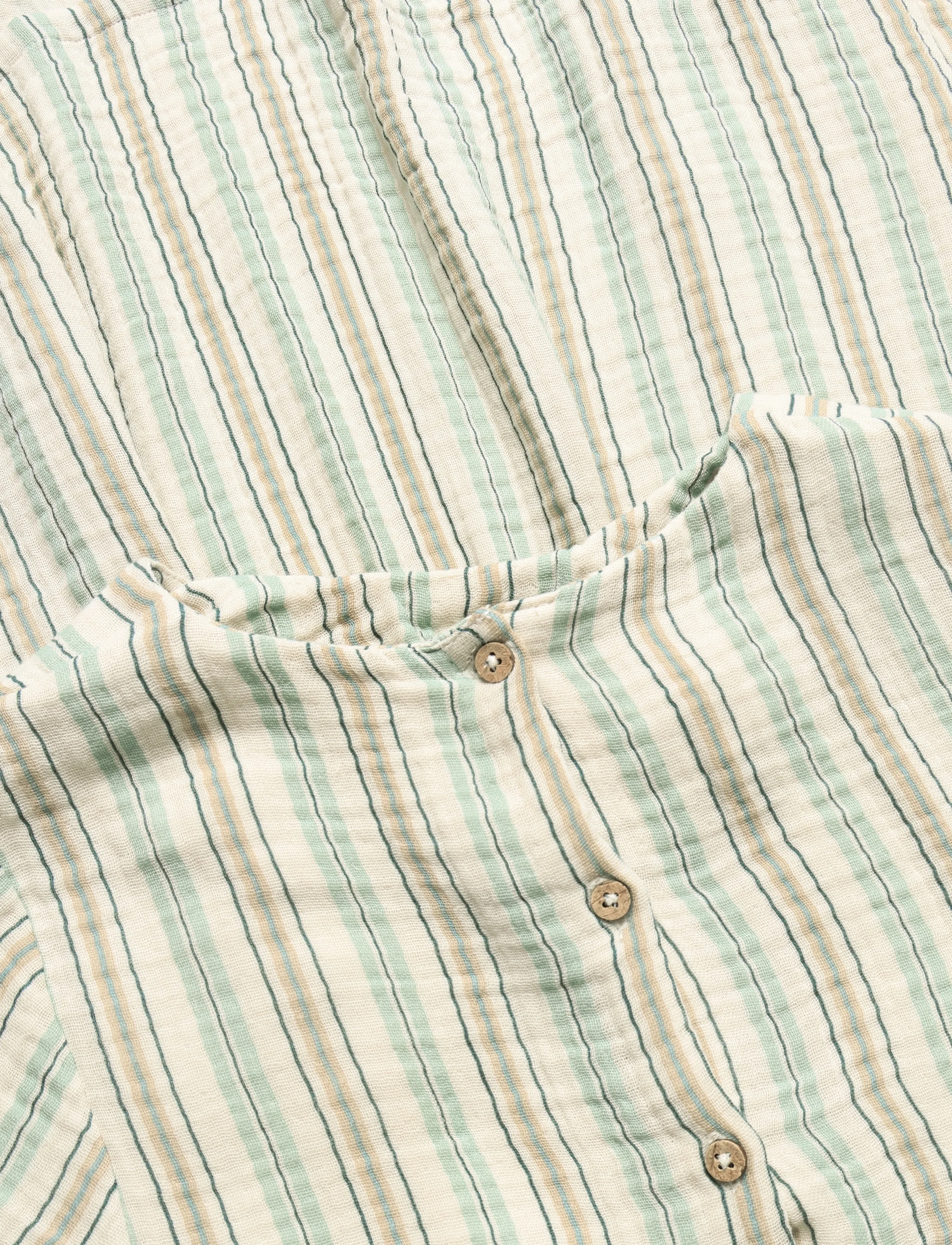 Wheat - Dress S/S Elodie - kortärmade vardagsklänningar - summer stripe - 2