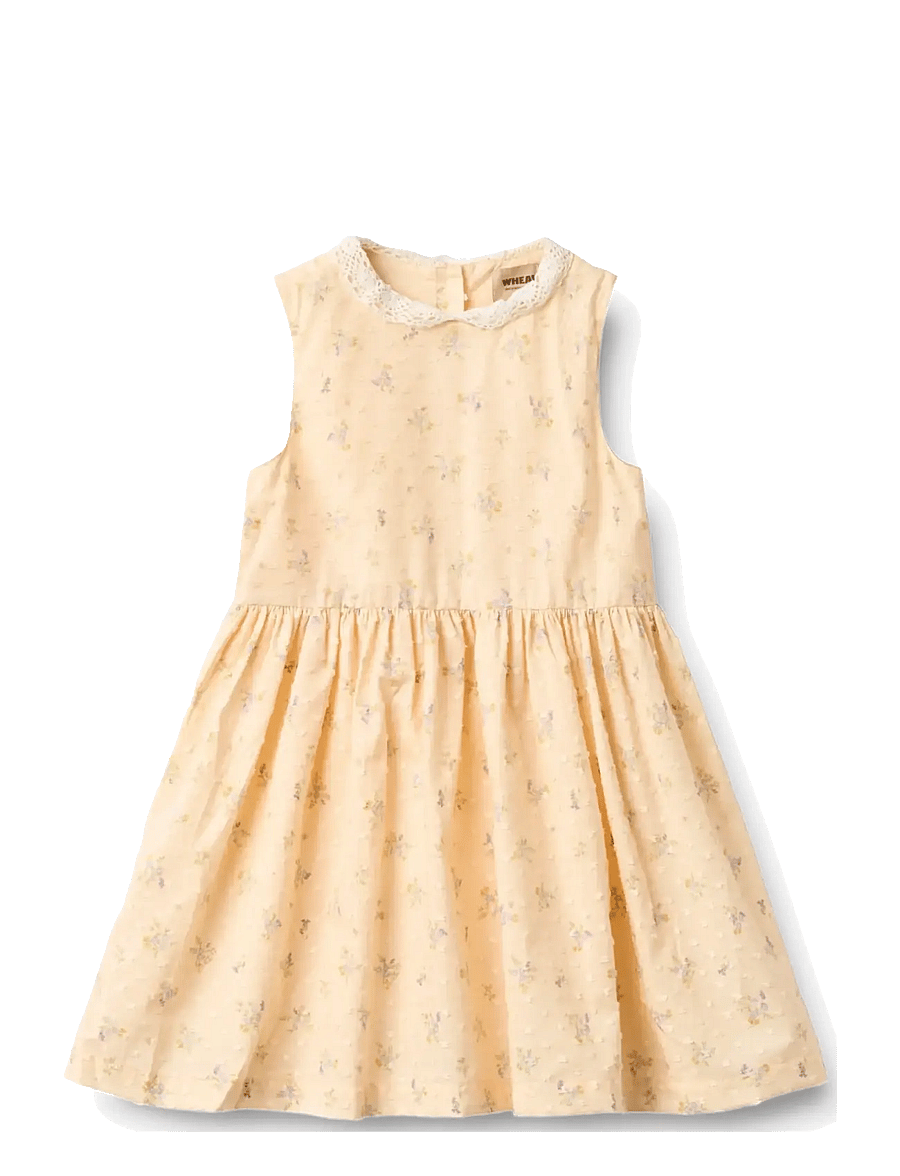 Wheat - Dress Elma - Ärmlösa vardagsklänningar - barely apricot flowers - 0
