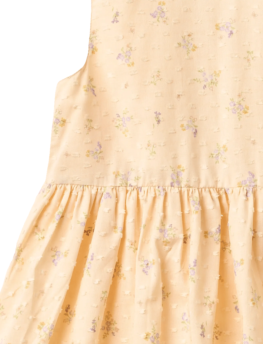 Wheat - Dress Elma - Ärmlösa vardagsklänningar - barely apricot flowers - 2