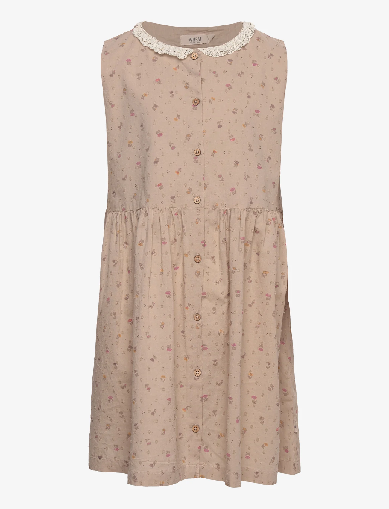 Wheat - Dress Josephine - varrukateta vabaaja kleidid - fossil flowers dot - 0