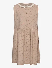 Wheat - Dress Josephine - laisvalaikio suknelės be rankovių - fossil flowers dot - 0