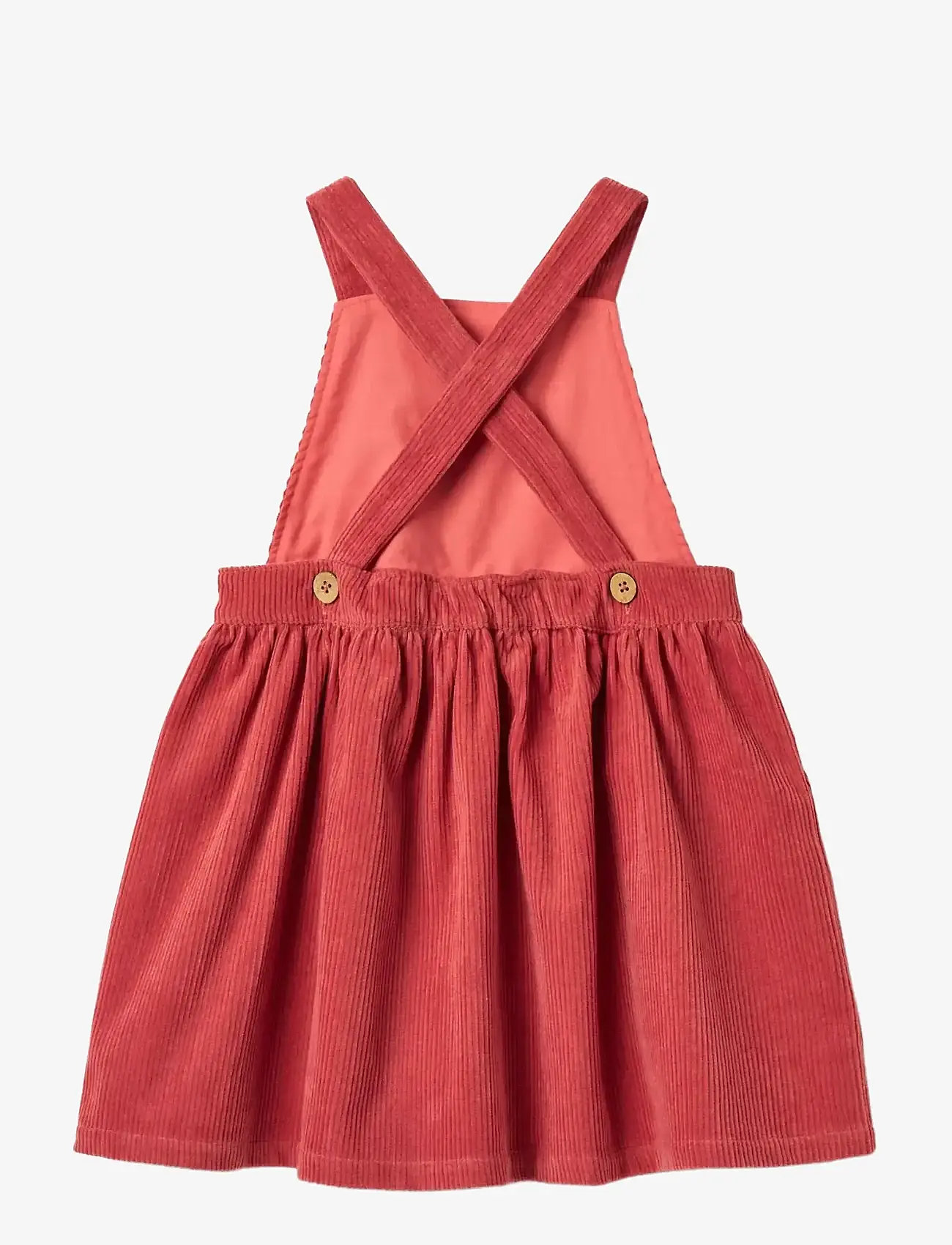 Wheat - Pinafore Agnes - hängselklänningar - raspberry - 1