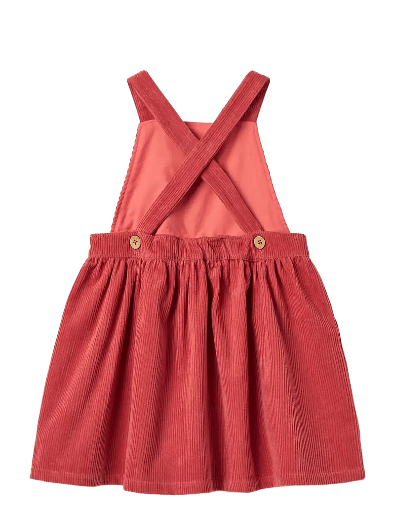 Wheat - Pinafore Agnes - hängselklänningar - raspberry - 1