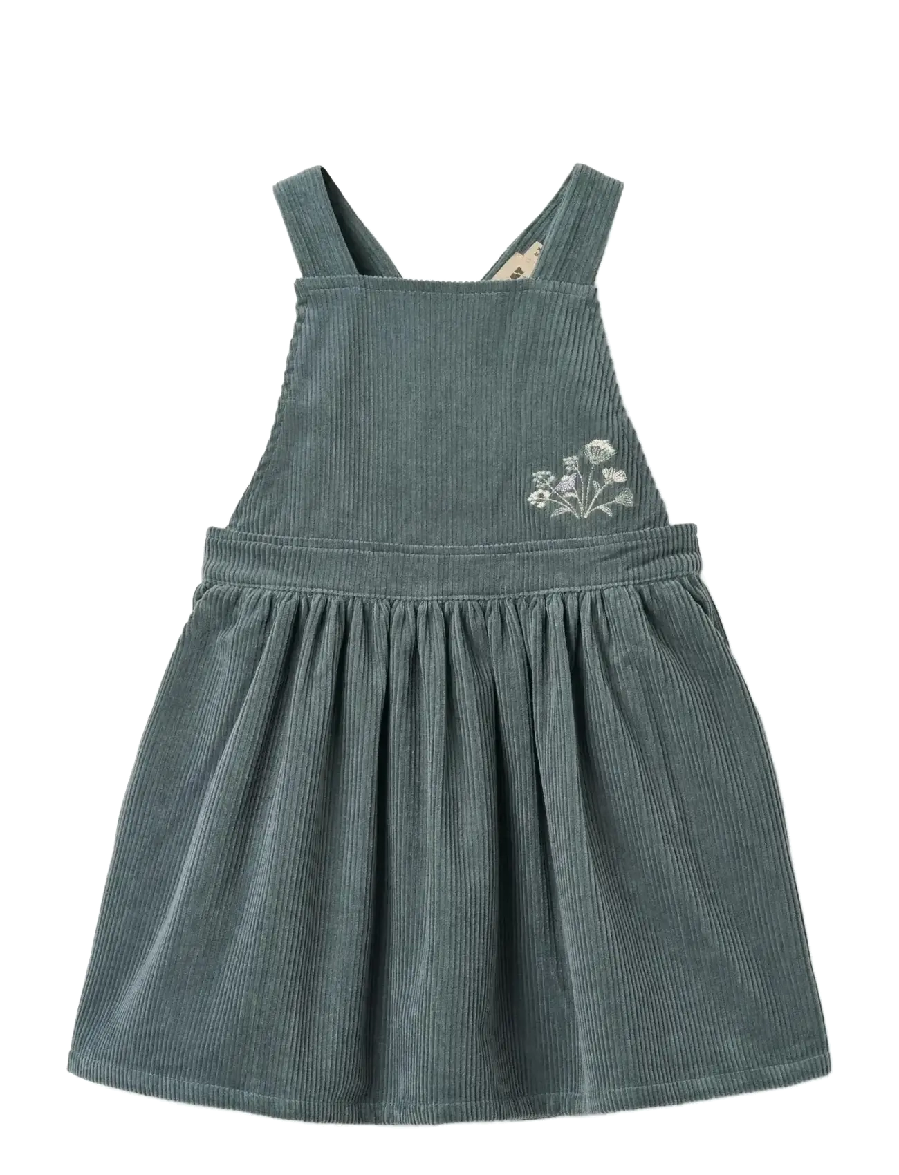 Wheat Pinafore Agnes, 128, Dresses, Blau - Dungaree Dress, Kinder