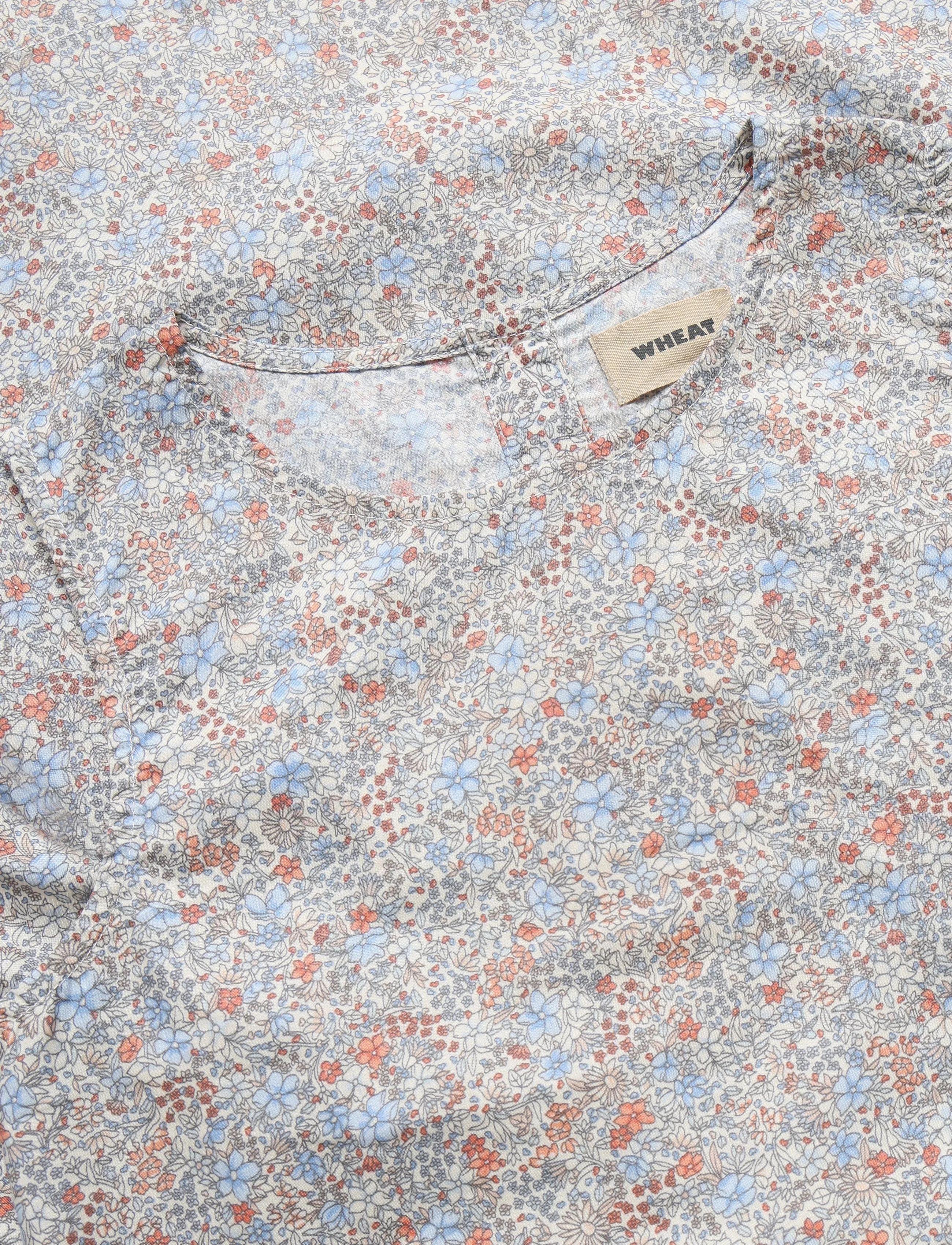 Wheat - Dress Hella - kinder - air blue flowers - 2
