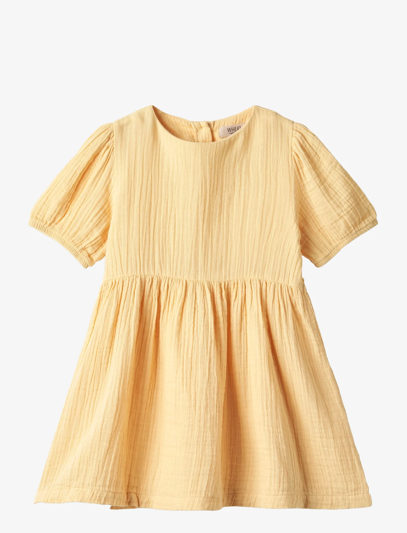 Wheat - Dress S/S Imelda - short-sleeved casual dresses - pale apricot - 0