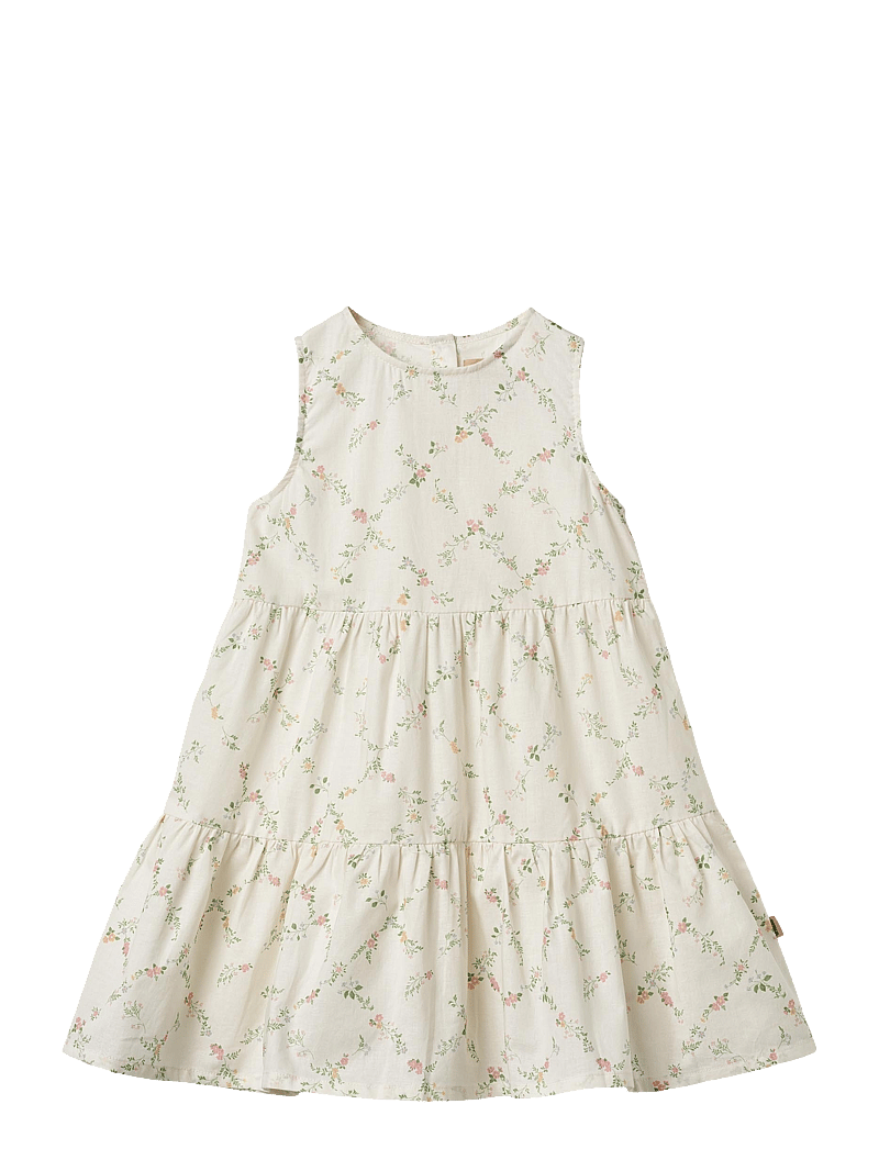 Wheat - Dress Luise - Ärmellose freizeitkleider - ivory checked flowers - 1