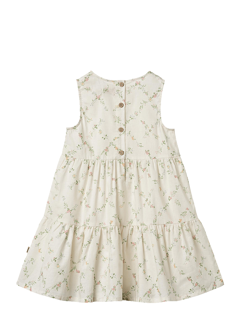 Wheat - Dress Luise - Ärmellose freizeitkleider - ivory checked flowers - 2