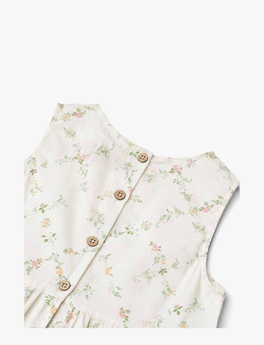 Wheat - Dress Luise - Ärmellose freizeitkleider - ivory checked flowers - 3