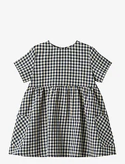 Wheat - Dress S/S Ayse - short-sleeved casual dresses - blue check - 0