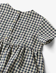Wheat - Dress S/S Ayse - short-sleeved casual dresses - blue check - 2