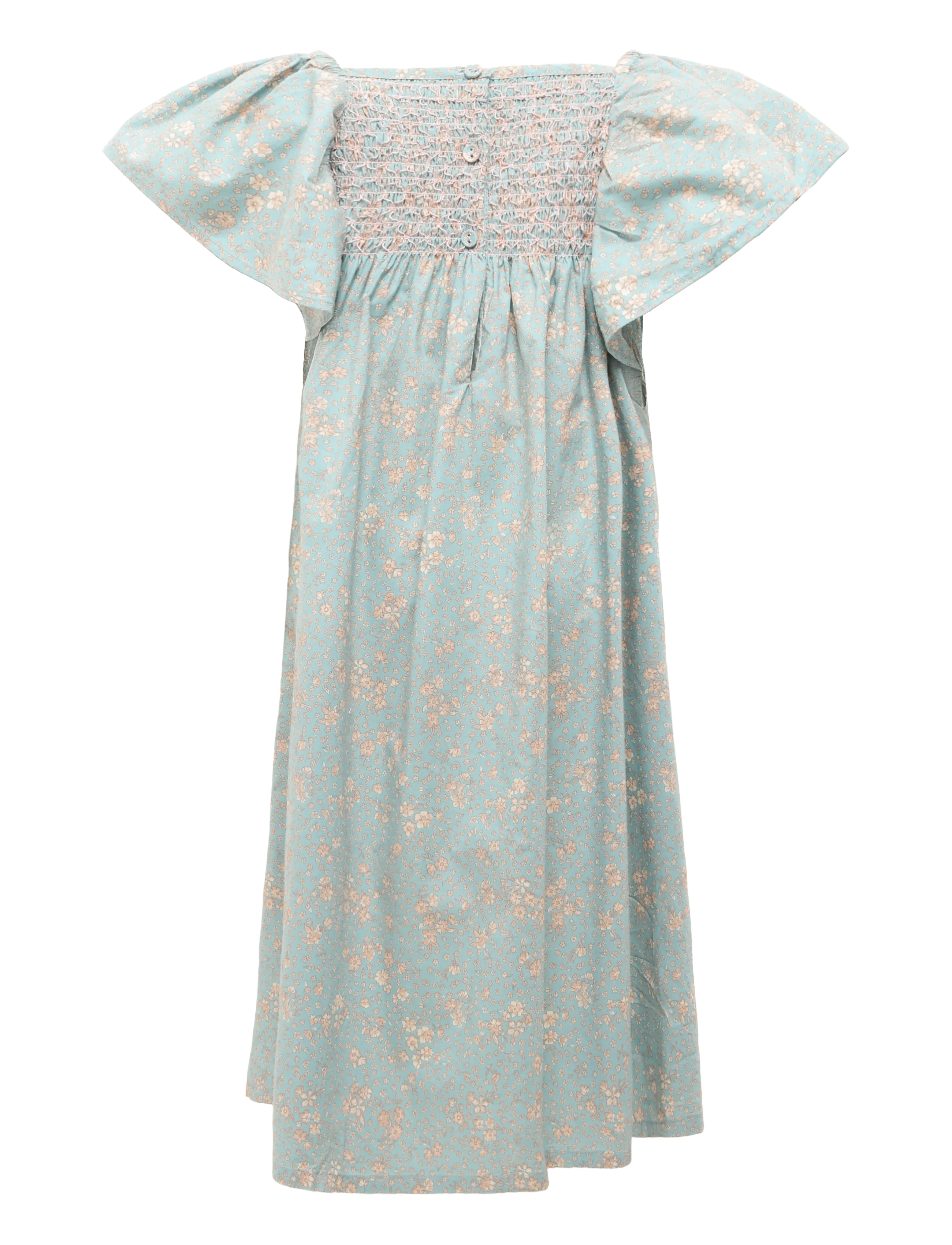 Wheat - Dress S/S Elva - spring lake flowers - 1