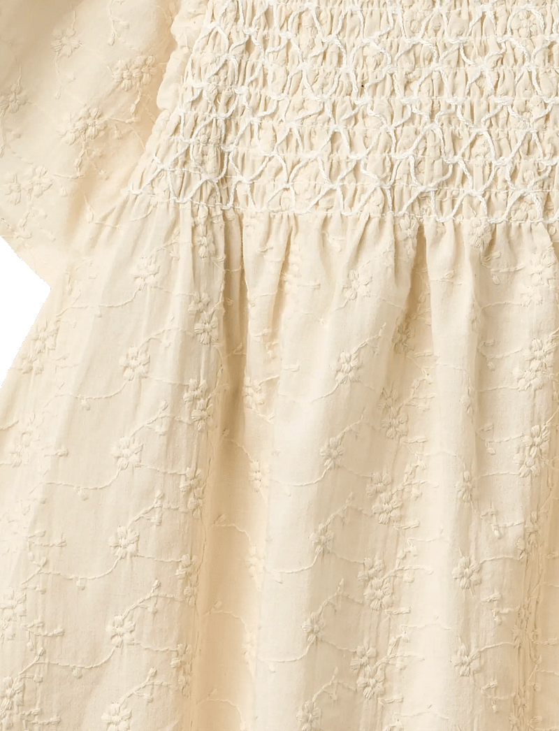 Wheat - Dress S/S Elva - short-sleeved casual dresses - eggshell - 2