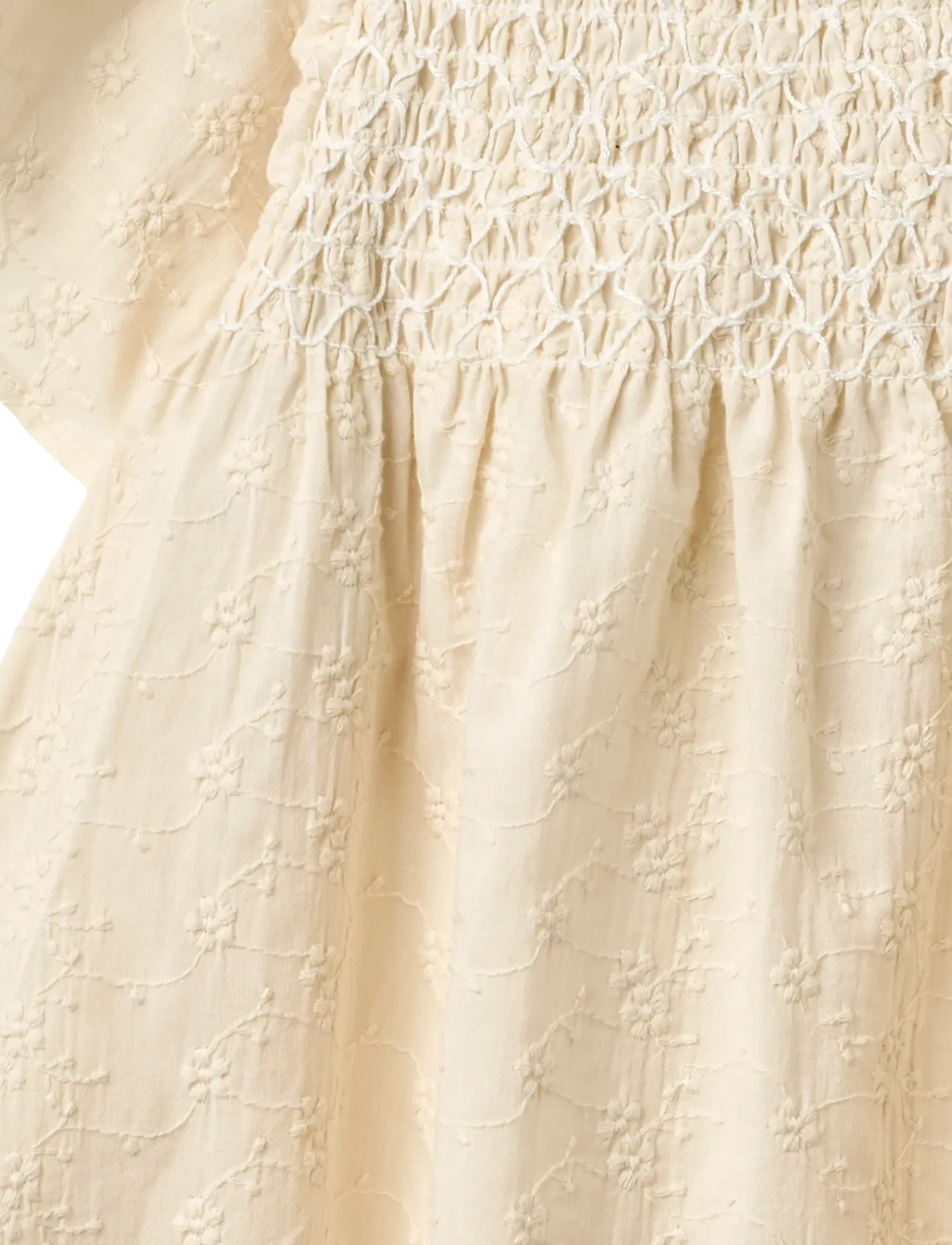 Wheat - Dress S/S Elva - kortærmede hverdagskjoler - eggshell - 2