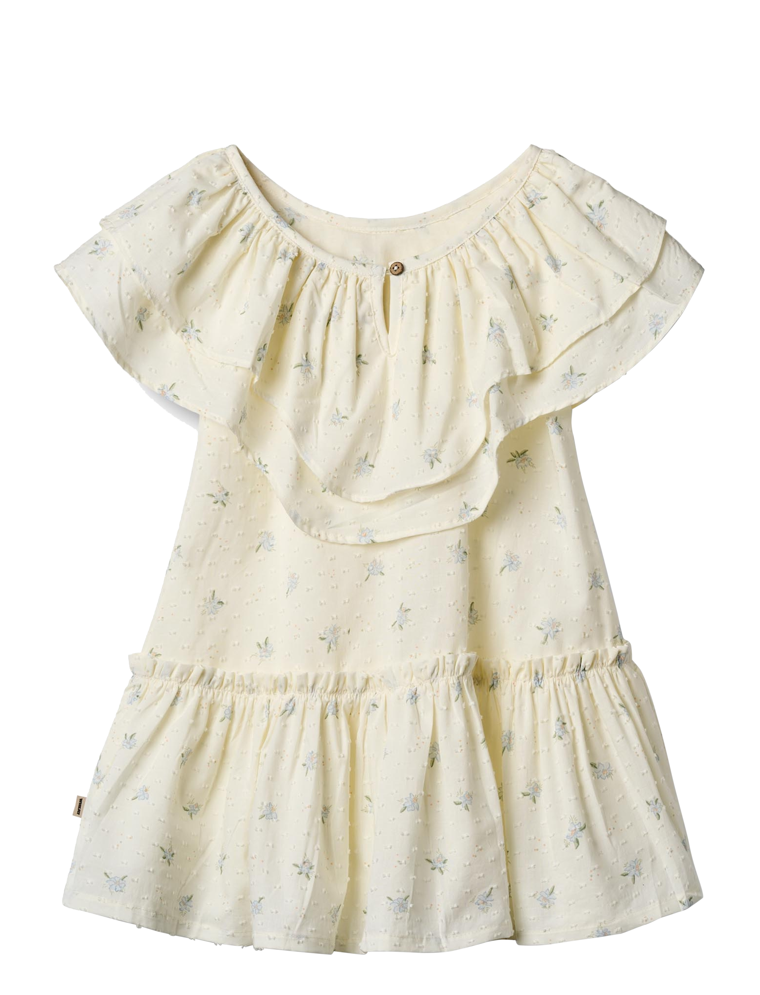 Wheat - Dress Bitten - casual jurken met korte mouwen - blue flowers - 2